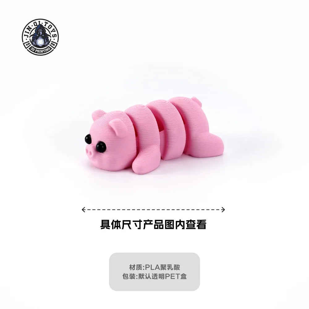 3D Printed Animals Movable Joint Fidget Toy Figurine Simulation Animal Office Desktop Ornament 2026 New Year Gifts Crafts Gift