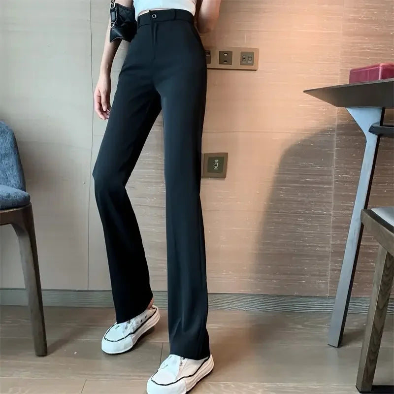 Dress Pants Tailoring Work Woman Trousers Straight Leg Slacks Women Office Trends 2025 Y2k Streetwear 90s Casual Original G Xxl