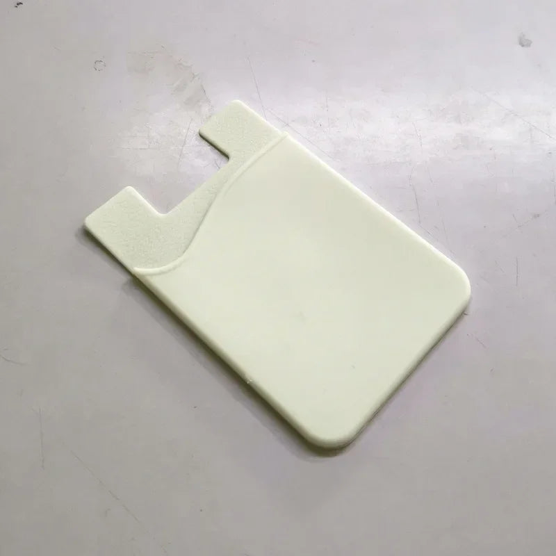 1PCS  Silicone Business Credit Pocket Adhesive Fashion Women Men Cell Phone ID Card Cover Holder Slim Case Sticker Case Bags