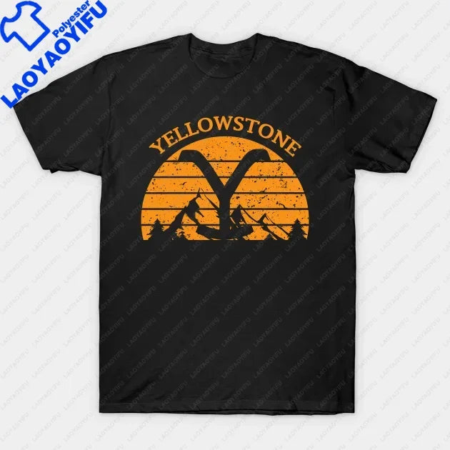 Yellowstone Dutton Ranch T Shirt TV Shows Tshirts Cool Western Cowboy Graphic Tshirt Men Oversized Shirt Ropa Hombre Camisetas