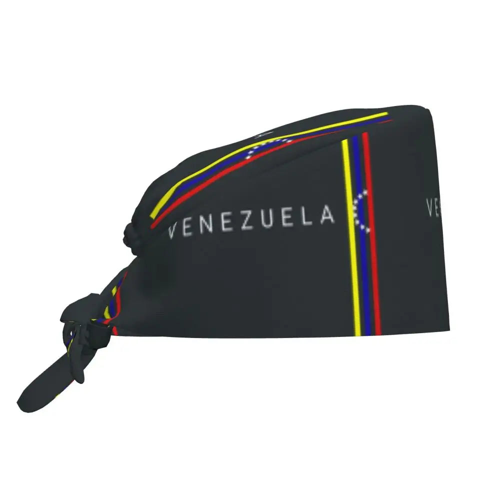 Custom Flour Bread VZLA Venezuelan Working Hat Women Men America VZLA Surgical Hat Scrub Nursing Doctor Surgeon Cap for Dentist