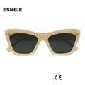 High Quality Acetate Sunglasses Women Cat Eye Trendy Sun Glasses Polarized Gafas De Sol 187S Brand Designer Eyewear Shades UV400
