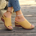 Sandals For Women Summer Dressy Women Shoes Thick Soled Wedge Sandals Fashionable One Foot Bohemian Beach Sandales Femmes
