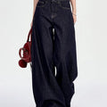 Korean Fashion Baggy Wide Leg Jeans Women Vintage High Waist Loose Straight Denim Pants Casual Classic Solid Streetwear Vaqueros
