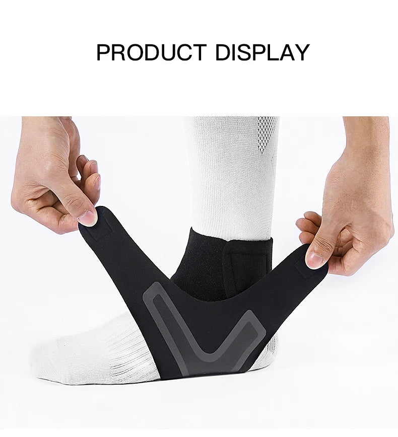 2PC Adjustable Ankle Support Pad Ankle Sleeve Pressure Anti-Spinning Elastic Breathable Support Fitness Sports Safety Prevention