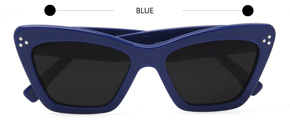 High Quality Acetate Sunglasses Women Cat Eye Trendy Sun Glasses Polarized Gafas De Sol 187S Brand Designer Eyewear Shades UV400