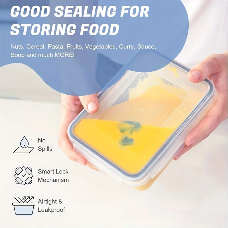 48-Piece Leakproof Food Storage Containers Set, BPA-Free, Stackable Meal Prep, Easy-Snap Lids, Includes Labels & Marker