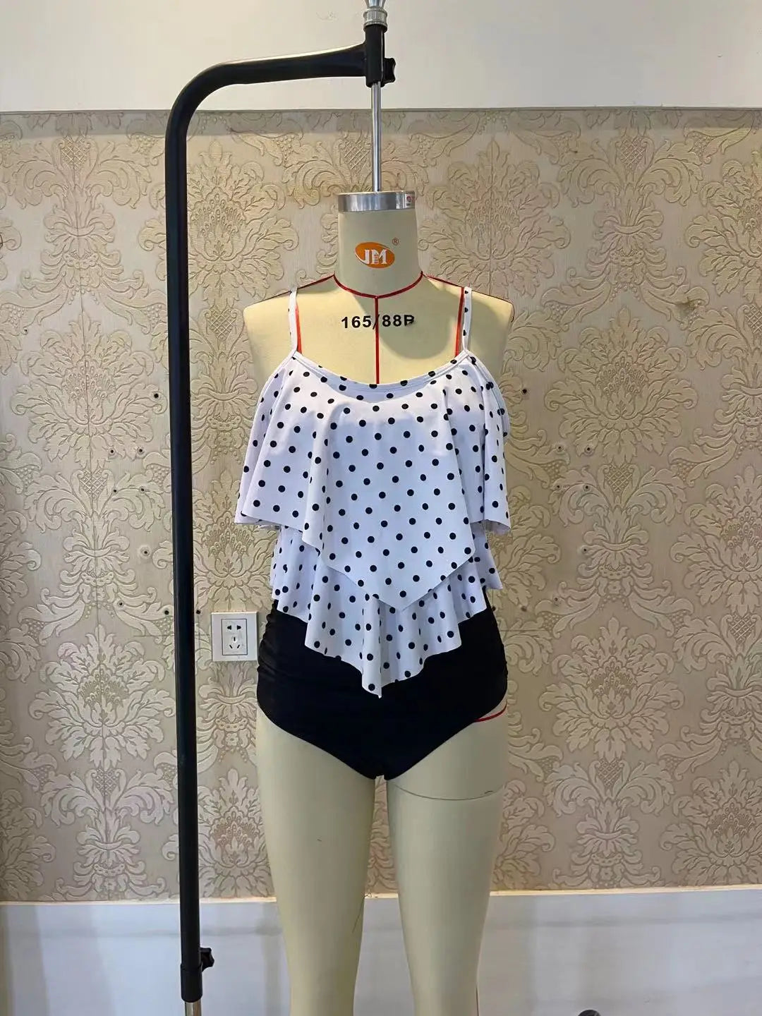 Swimwear Ruffles Women Suits Two Piece Sets Printed Beachwear High Waist Bikini Set Bottoms Push Up Tankini Swimsuits Women