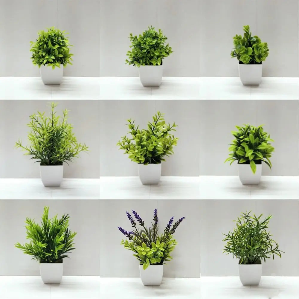 False Plants With Pot Potted Flowers Table Pulp Pot Garden Outdoor Decor