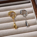 LATS 1 Piece C-shaped Metal Teardrop Tassel Clip Earrings for Women No Piercings Ear Cuff Cartilage Clips Fashion Jewelry
