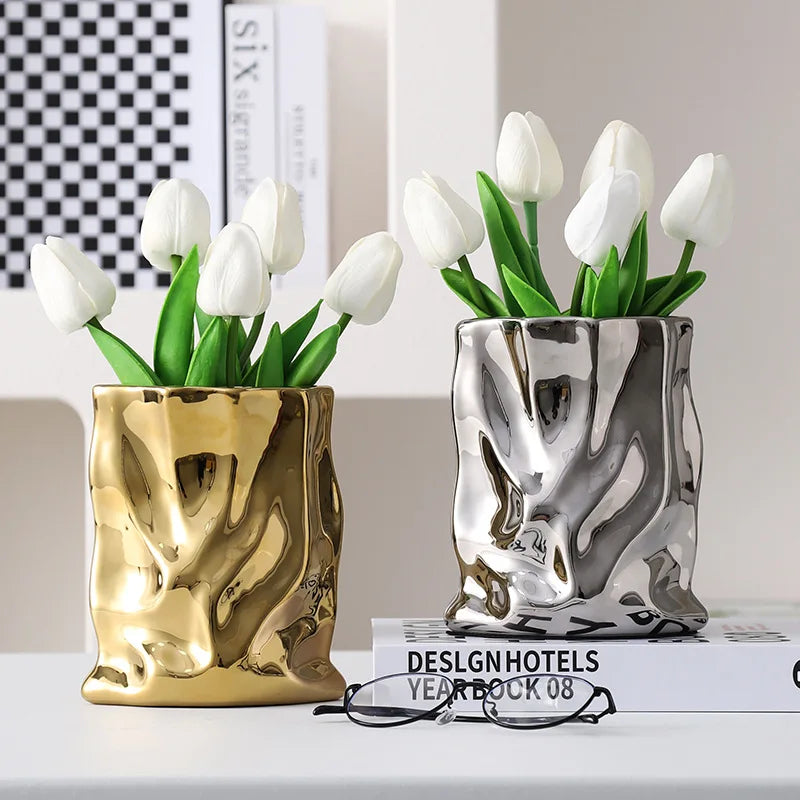 Nordic Ceramic Irregular Vase