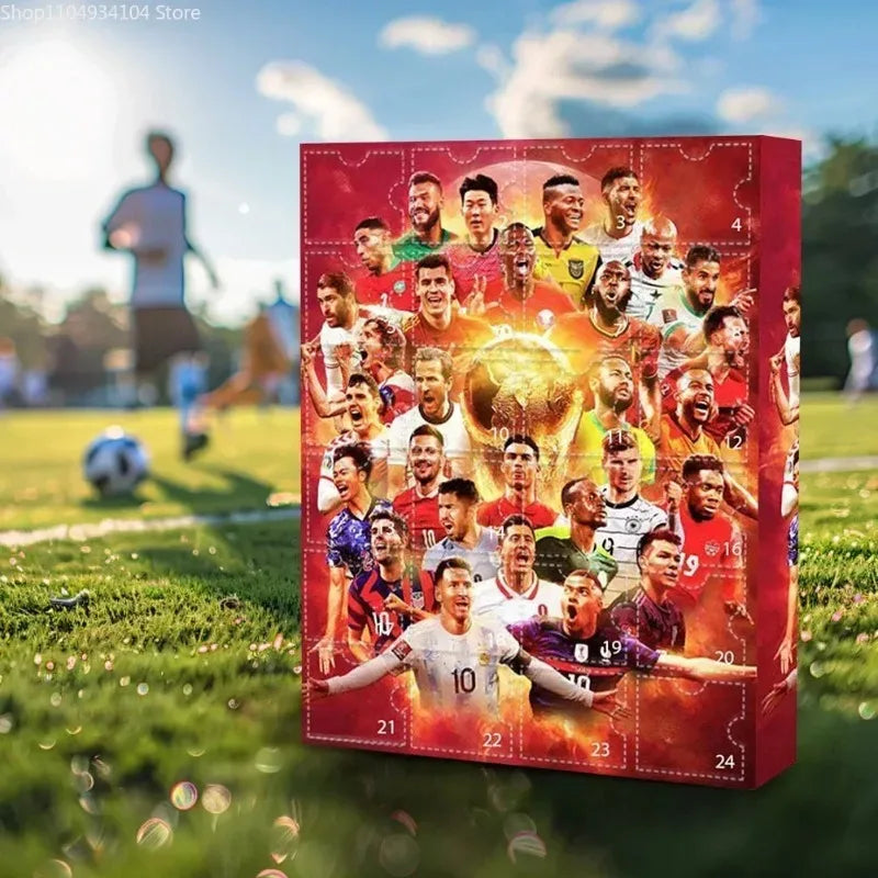 Soccer Star Countdown Advent Calendar Football Set 24 Day Advent Calendar Football Party Birthday Gifts Sports Christmas