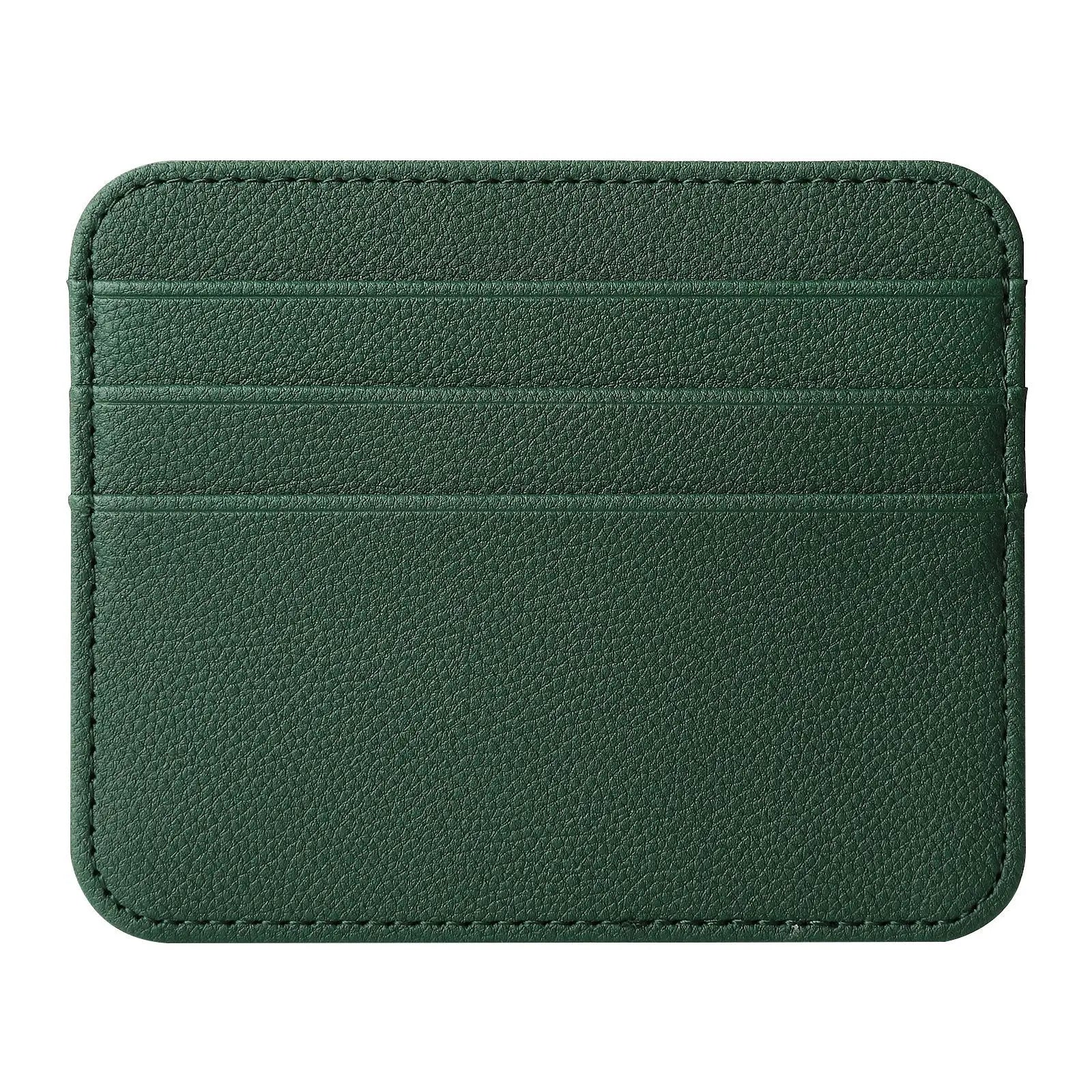 Double-sided Credit Card Holder Slim Bank Card ID Cards Coin Pouch Case Bag Wallet Organizer Women Men Thin Business Card Purse