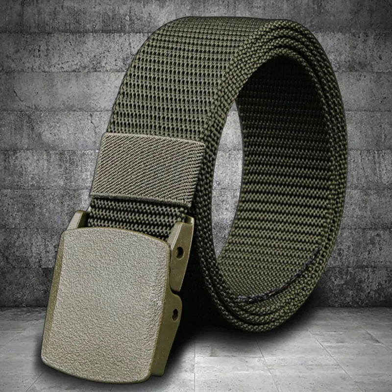 Men's Belt Outdoor Casual Canvas Belt Metal Free Training Nylon Tactical Belt With Pants Jeans Belt Sports Belts For Men Women