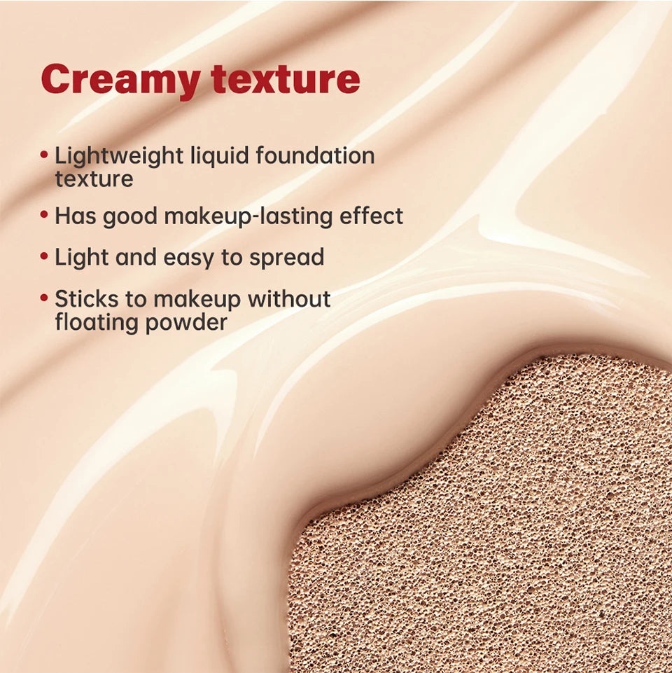 Super Cushion Foundation Waterproof Long-lasting Brighten Foundation Cream Women Base Makeup Face Korean Cosmetics