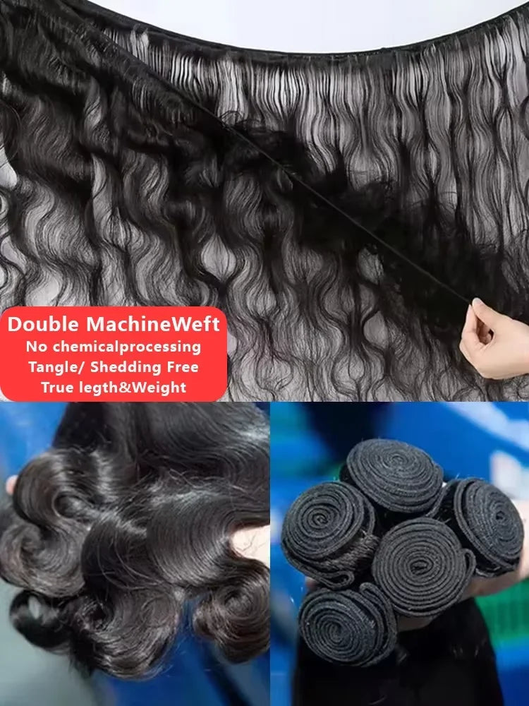 Brazilian Body Wave Hair Bundles – 3-4 Bundles Human Hair