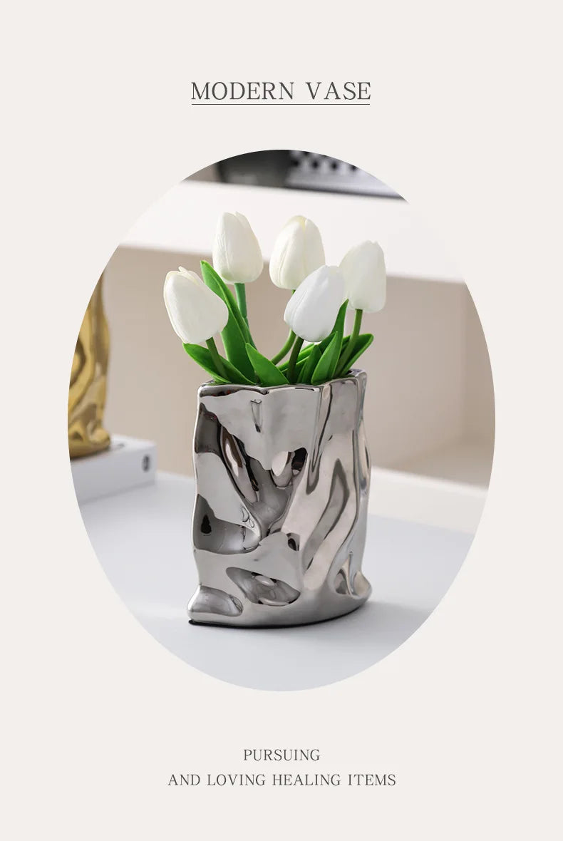 Nordic Ceramic Irregular Vase