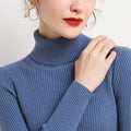 Heliar Women Fall Turtleneck Sweater Knitted Soft Pullovers Cashmere Jumpers Basic Soft Sweaters For Women 2024 Autumn Winter