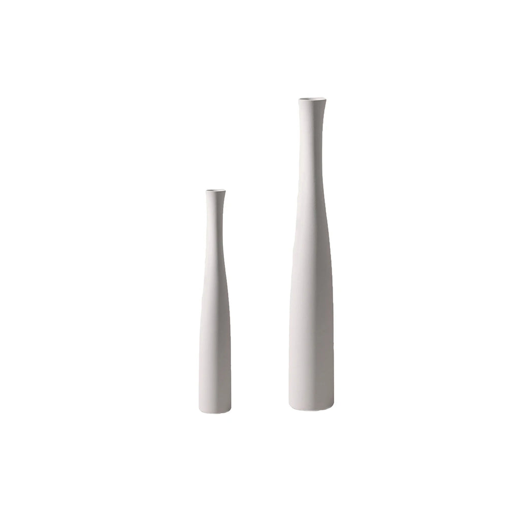 Modern Ceramic Vase White Black Plants Ornaments Minimalist Vase for Living Room