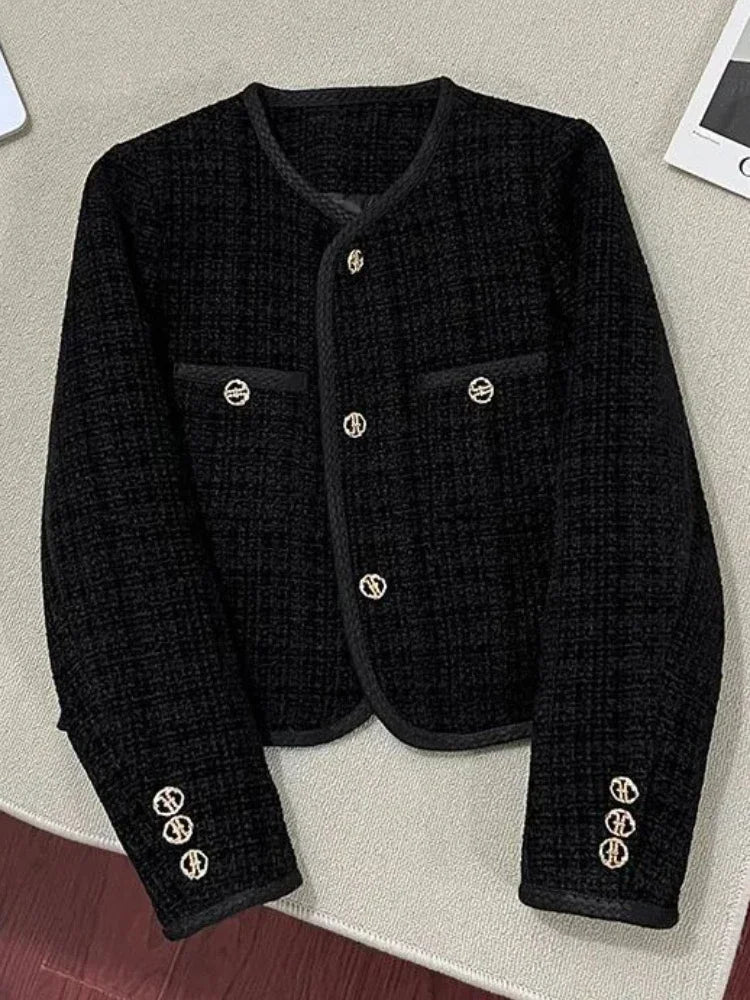 High-end Women's Tweed Coat 2025 Autumn and Winter New Arrival Noble French Elegant Fashionable Versatile Short Jacket