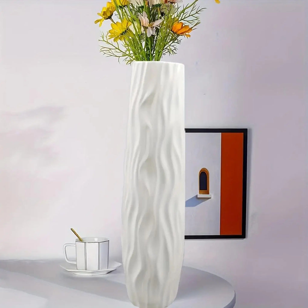 Tall Vases for Floor Textured Standing Decoration