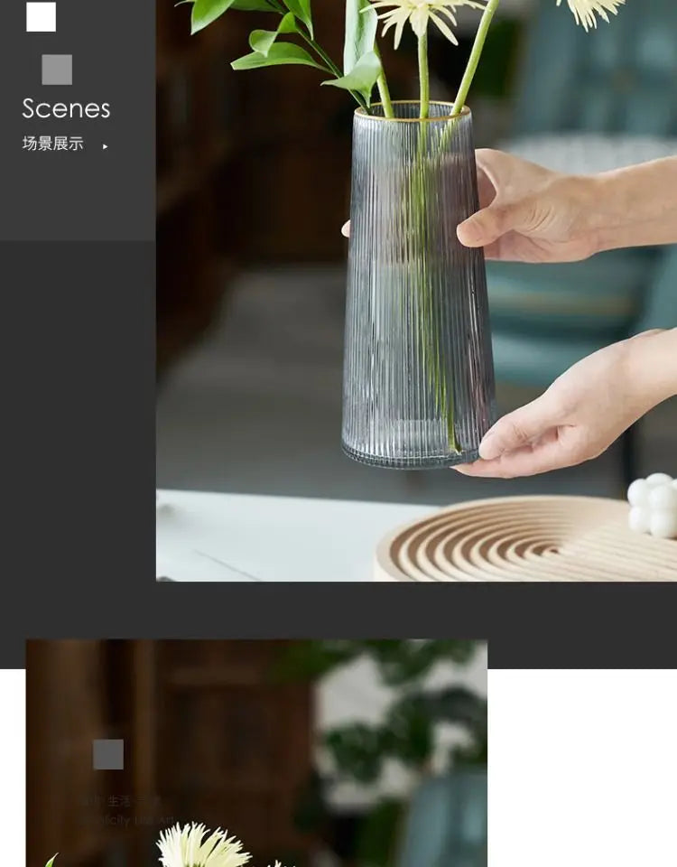 Creative Nordic Glass Flower Vase