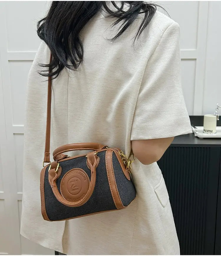 Famous Designer Leather Women's Tote Bag Luxury Brand Popular Classic Fine Craftsmanship Elegant Vintage Commuter Bag