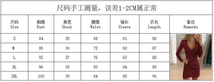 Sexy Deep V-Neck Silver Sequin Mini Bodycon Dress Spring Autumn Long Sleeve Party Dress Female