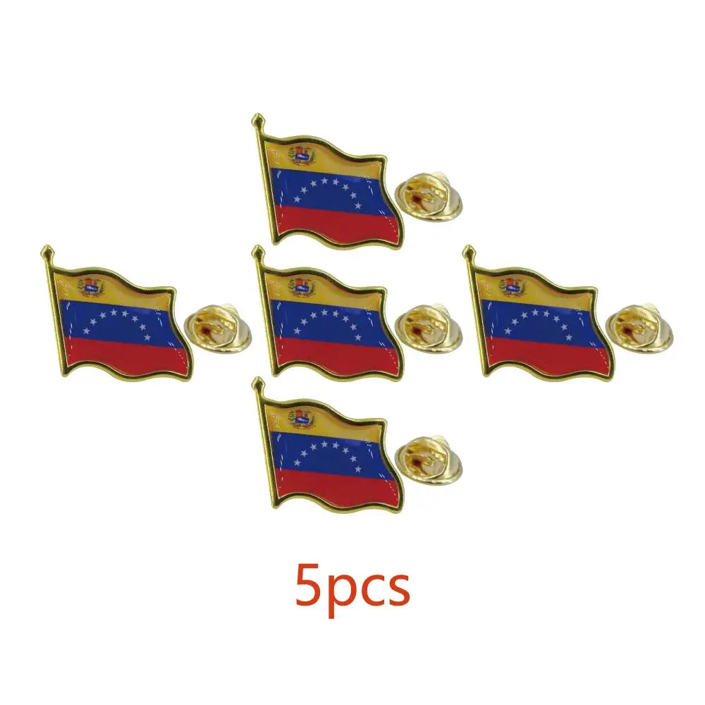Venezuela Flag Lapel Pin - Enamel Metal National Badge | World Travel Souvenir Gifts for Men & Women | Country Flag Patriotic Br