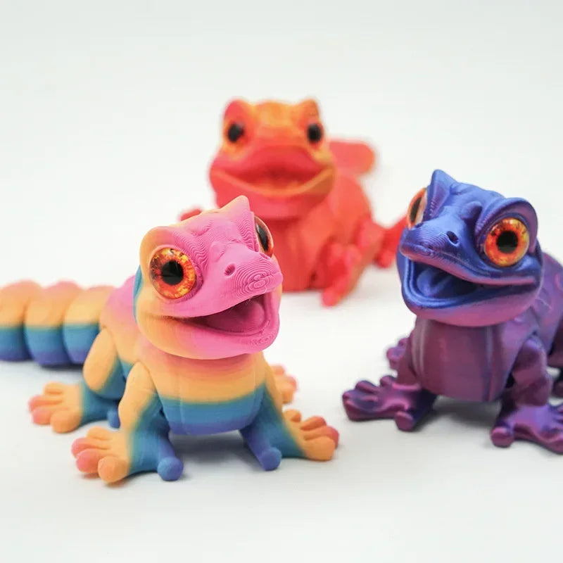 3D Printed Multi-joint Movable Animals Model Kid Toys Cute Relief Sensory Toy Funny Home Accessories Kids Gift Desktop Ornament