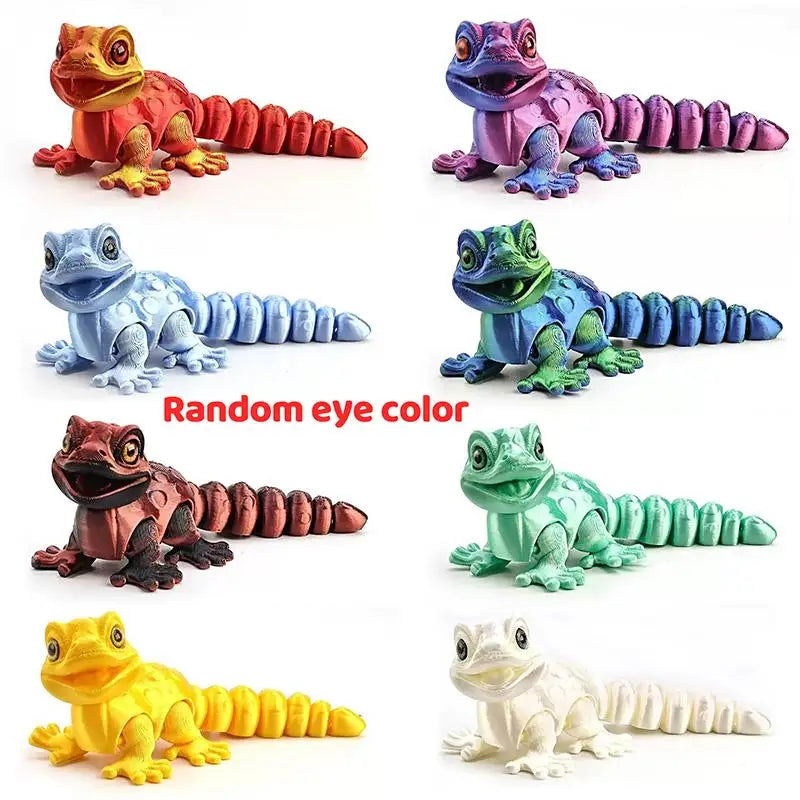 Multi-joint Movable 3D Printed Animals Mini Cute Sensory Toy Funny Home Accessories Kids Gift