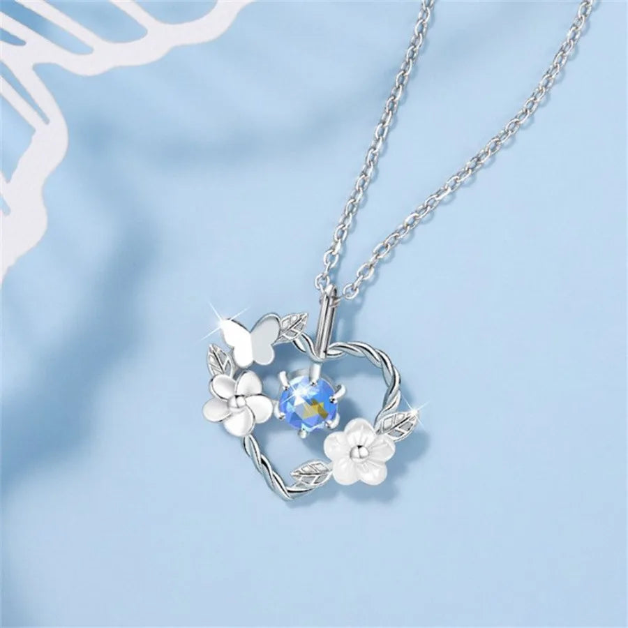 925 Sterling Silver Shell Flower Heart Charm Necklaces amp; Pendants Choker Necklace For Women Statement Wedding Party Jewelry