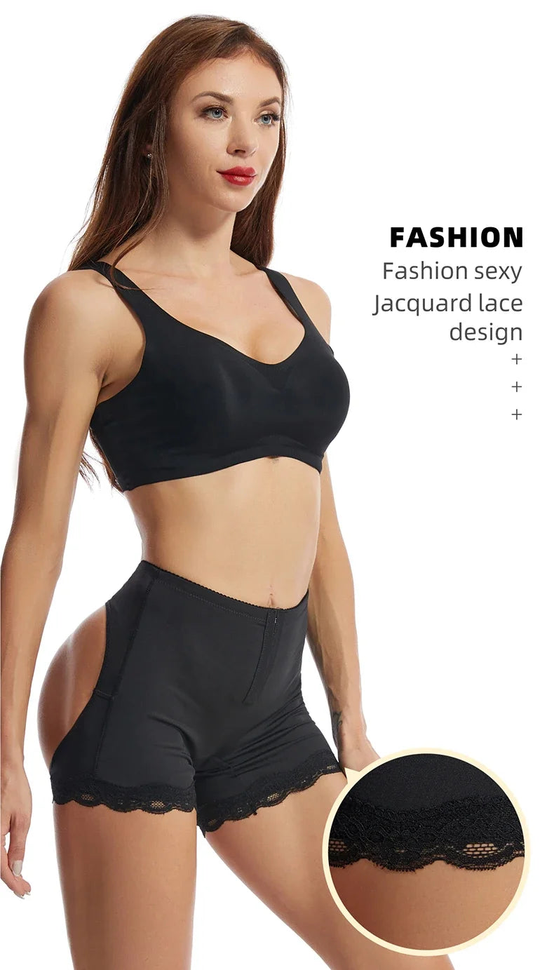 Women Butt Lifter Panties Body Shaper Buttock Open Booty Shorts Underwear Tummy Control Hip Enhancer Shapewear Ass Push Up Panty