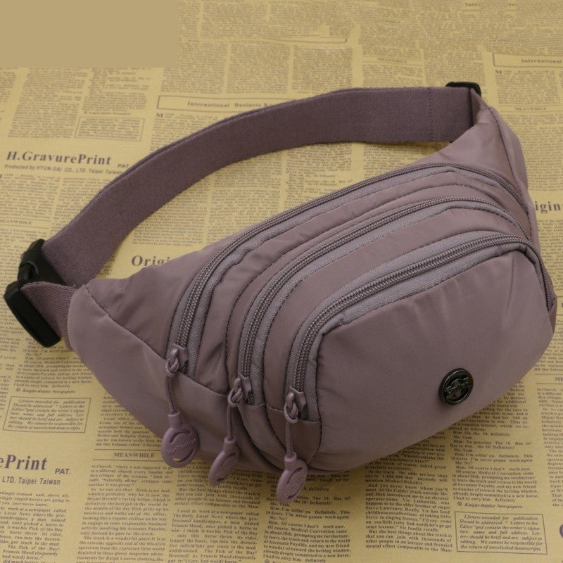 Unisex Waist Bag Multi-Functional Large Capacity Water Repellent Outdoor Sports Mobile Phone Wallet Oxford Cloth Cashier Bag