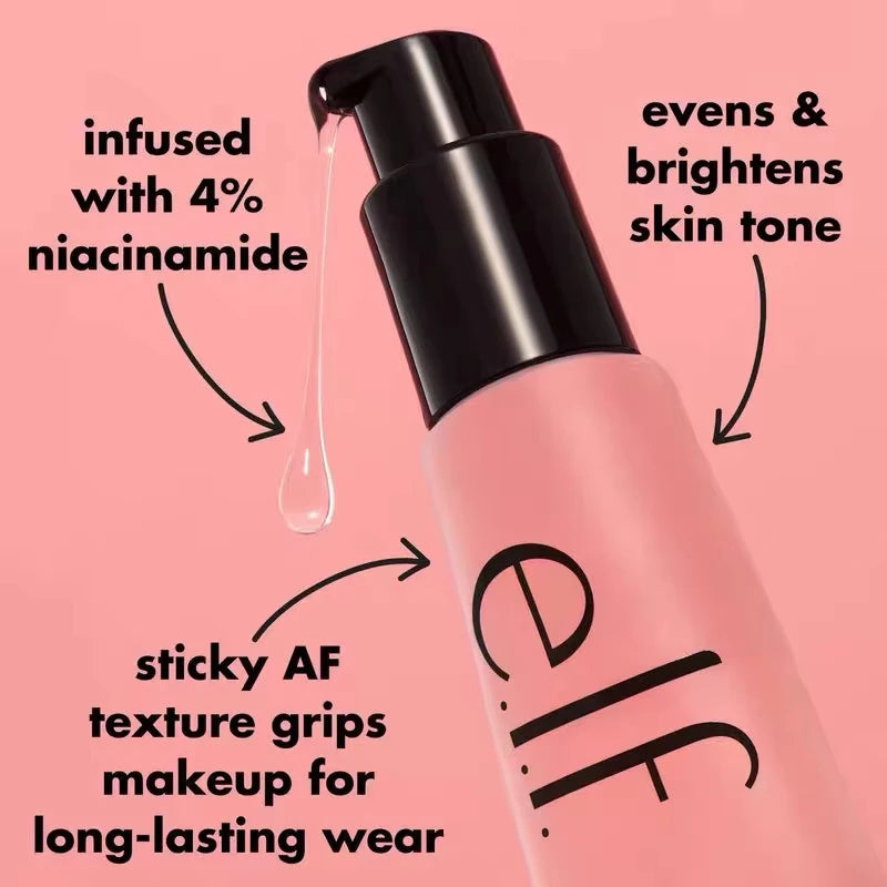 Elf Energy Firming Primer Gel Moisturizing Cream Enhances Makeup Longevity and Improves Makeup Texture Comes with Packaging