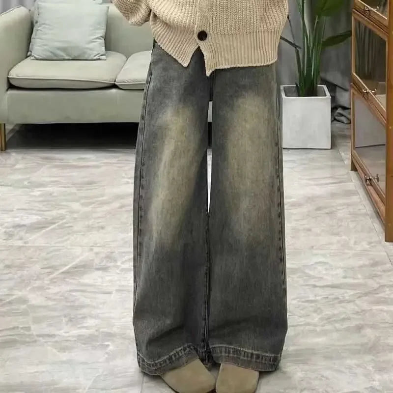 Vintage Wide-leg Jeans Women's