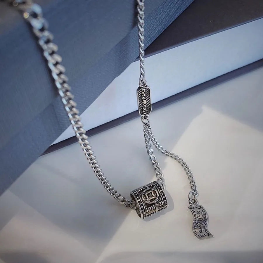 Hip Hop Necklace Women Retro Design Small Jewelry Pendant Clavicle Chain
