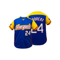 Men's Breathable Baseball Jersey V-Neck Short Sleeve "Venezuela" Embroidery, Breathable Loose Fit Baseball Shirt for Casual Wear