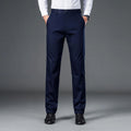 Men's lightweight business casual pants with micro elasticitymen's quick drying pantsnew straight leg office black deep bluepant