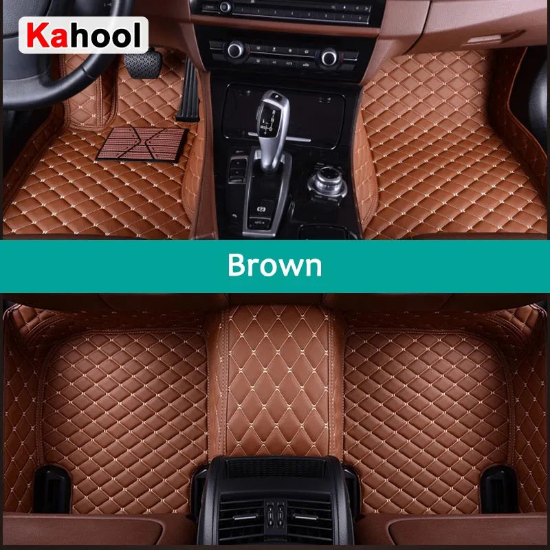 KAHOOL Custom Car Floor Mats For Subaru XV Crosstrek Auto Carpets Foot Coche Accessorie