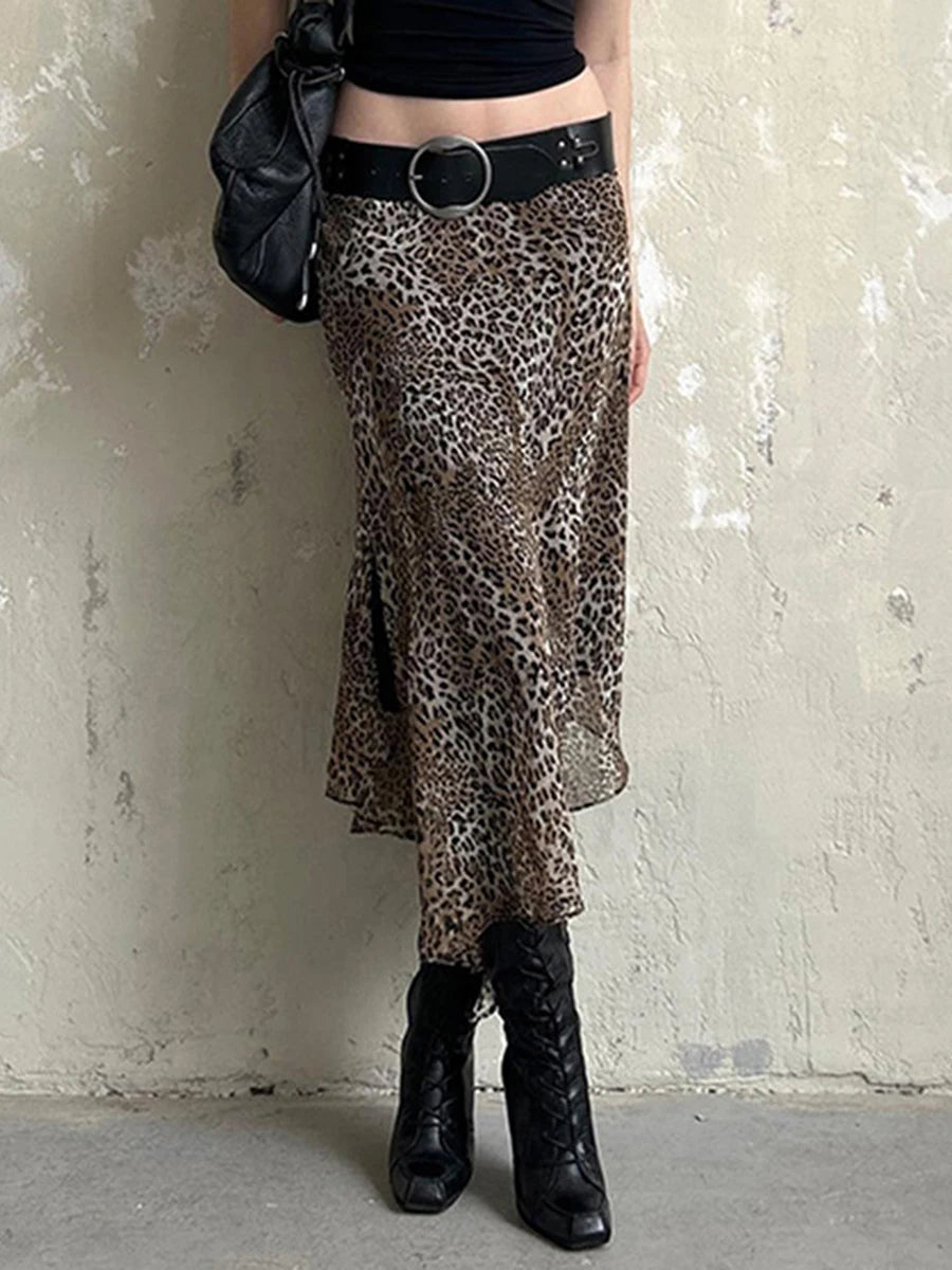 Women s Fashion Pleated Midi Skirts Floral Print High Waist A-Line Skirts Spring Summer Casual Skirts with Pockets