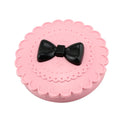 Cute Bow Beauty Pink Plastic Lashes Organizer Lashes Container Box False Eyelash Box Makeup Tool