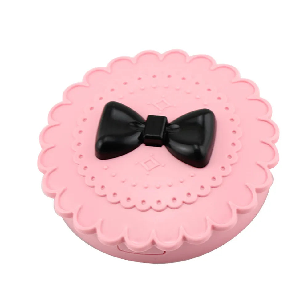 Cute Bow Beauty Pink Plastic Lashes Organizer Lashes Container Box False Eyelash Box Makeup Tool