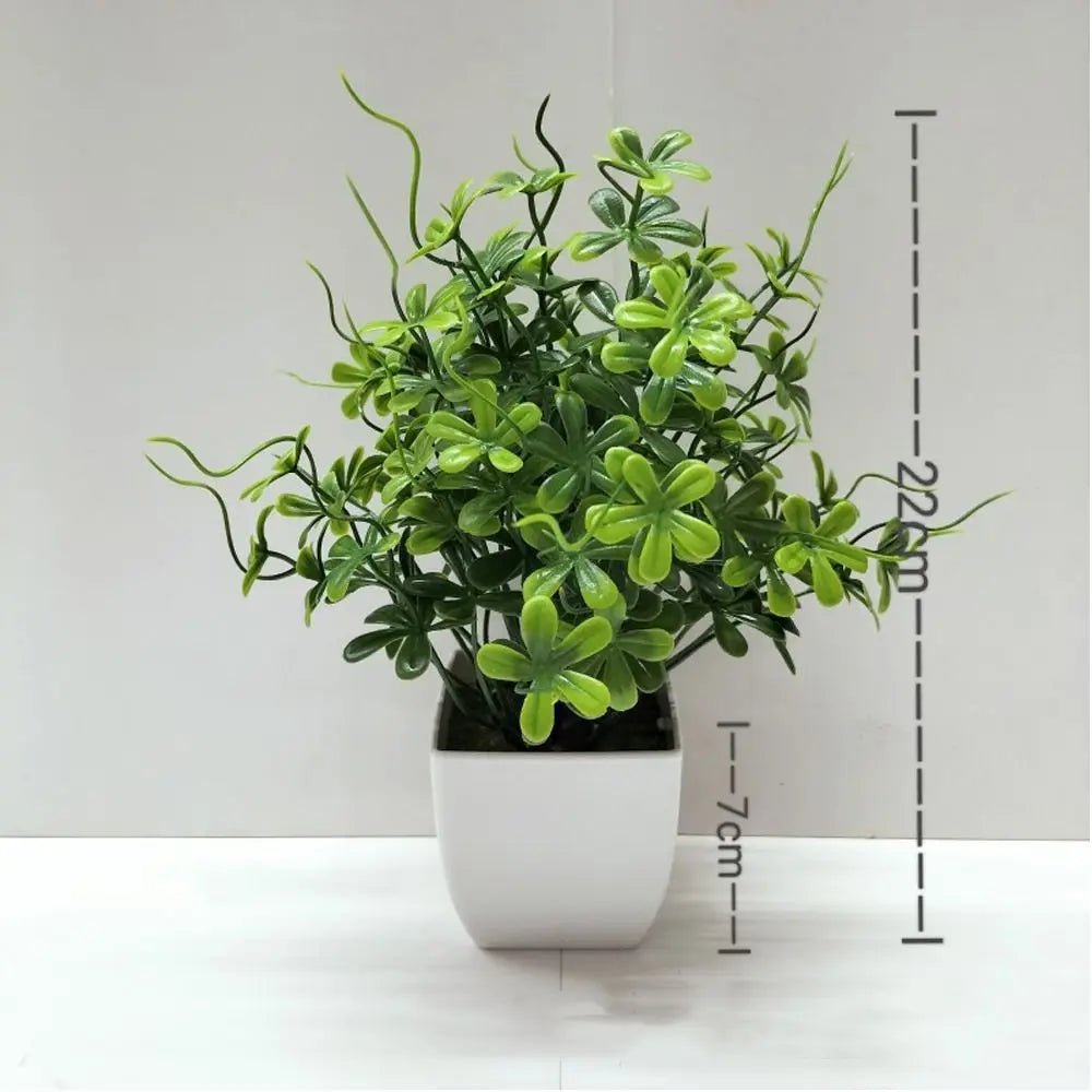 False Plants With Pot Potted Flowers Table Pulp Pot Garden Outdoor Decor