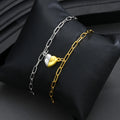 New Stainless Steel Heart Magnetic Couple Bracelets Fashion Minimalist Light Luxury jewelry Bracelets