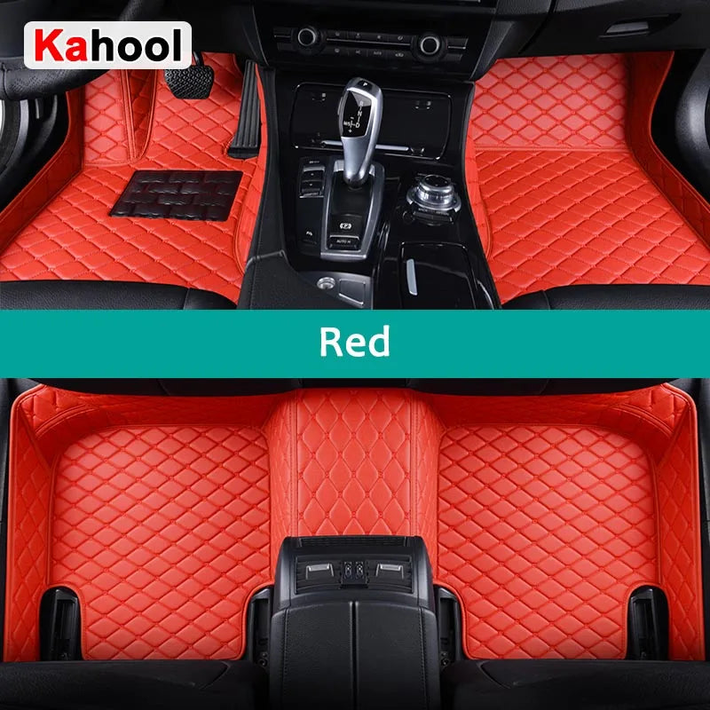 KAHOOL Custom Car Floor Mats For Subaru XV Crosstrek Auto Carpets Foot Coche Accessorie