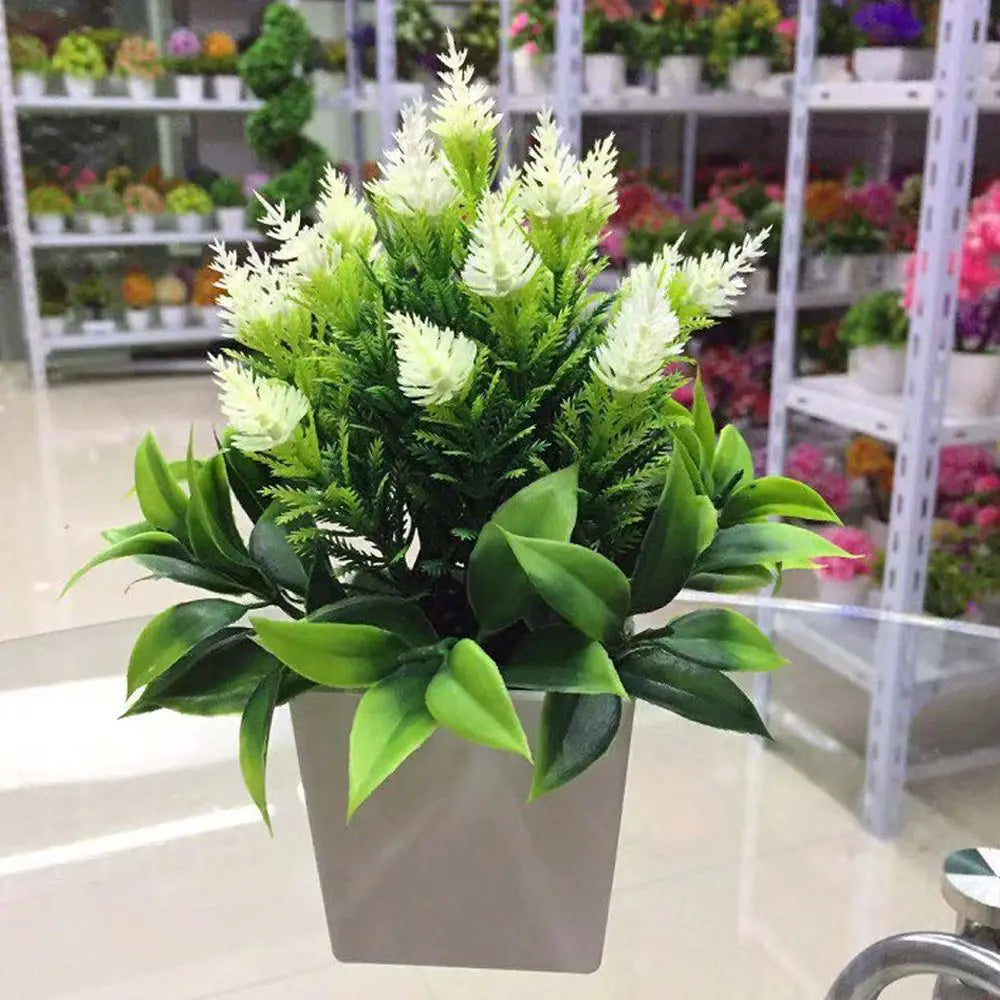 Artificial Flowers Plant Pot
