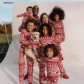 Family Matching Outfits Christmas Pajamas Sets Classic Elk Red Print Adult Dad Mother Daughter Sleepwear Baby Boys Girls Clothes