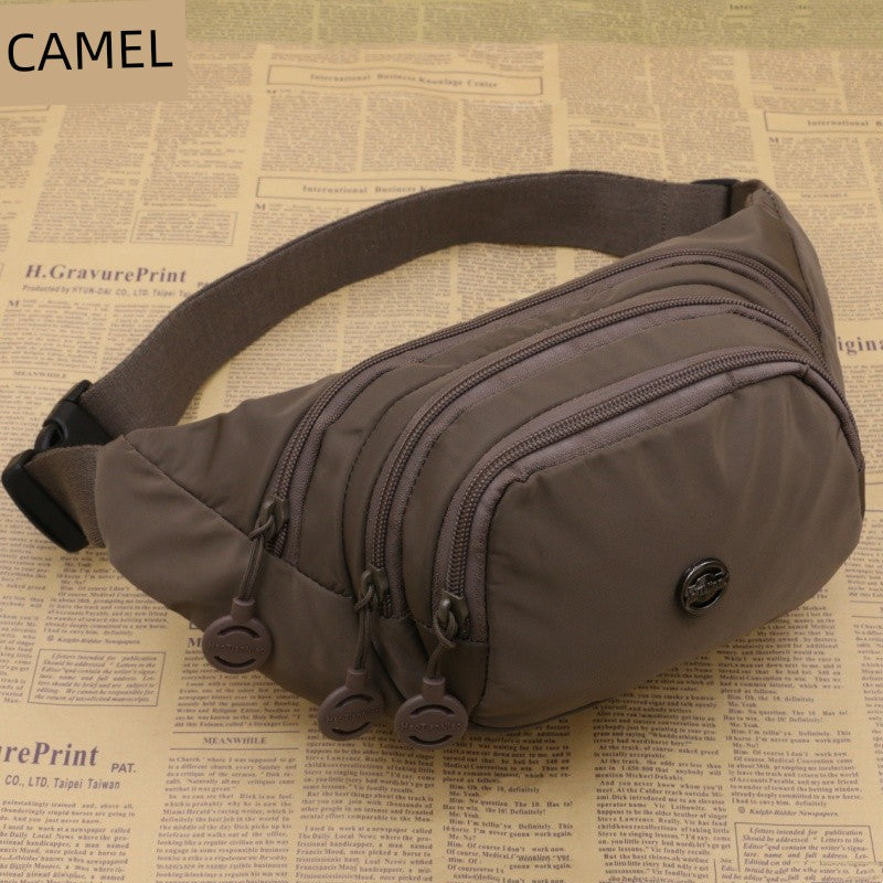 Unisex Waist Bag Multi-Functional Large Capacity Water Repellent Outdoor Sports Mobile Phone Wallet Oxford Cloth Cashier Bag