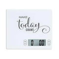 Eat Smart 11lb Food Kitchen Glass Scale with Inspirational Message